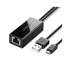 Adapter UGREEN , USB A 2.0/USB micro B 2.0 na RJ45