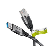 Kabel GOOBAY 70497, USB A 3.0 (M) na RJ45 (M), 1.5m, crni