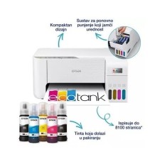 Multifunkcijski printer EPSON EcoTank L3276, C11CJ67436, printer/scanner/copy, 1200 x 2400, WiFi, USB B, bijeli