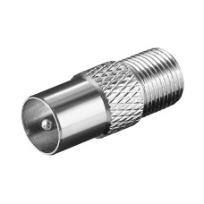 Adapter antenski GOOBAY 11395, F konektor (Ž) na antenski (M)