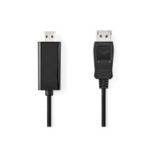 Kabel NEDIS CCGL37100BK10, DisplayPort (M) na HDMI (M), crni, 1m Kabel NEDIS CCGL37100BK10, DisplayPort (M) na HDMI (M), crni, 1m