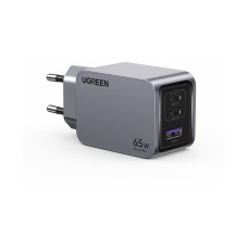 Kućni punjač UGREEN Nexode Pro, 65W, 2x USB C, USB A, kabel USB C (M) na USB C (M), GaN, sivi