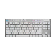 Tipkovnica LOGITECH G915 TKL, 920-009664, mehanička, Tactile, bežična, WiFi, Bluetooth, USB micro B 2.0, RGB, US Layout, bijela