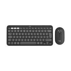 Tipkovnica + miš LOGITECH Pebble 2, 920-012239, bežična slim, Bluetooth, siva