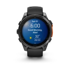 Pametni sportski sat GARMIN fenix 8 AMOLED 010-02904-00, 47mm, tamnosivi, crni remen