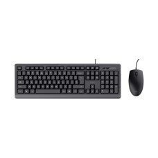 Tipkovnica + miš TRUST Primo, žična, USB A, crna