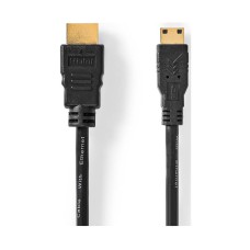 Kabel NEDIS CVGL34500BK50, HDMI (M) na mini HDMI (M), ethernet, crni, 5m, pozlaćeni Kabel NEDIS CVGL34500BK50, HDMI (M) na mini HDMI (M), ethernet, crni, 5m, pozlaćeni