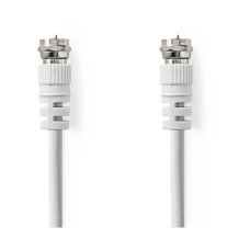 Kabel NEDIS CSGL41000WT50, antenski F (M) na F (M), bijeli, 5m Kabel NEDIS CSGL41000WT50, antenski F (M) na F (M), bijeli, 5m