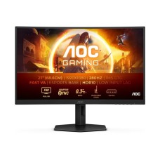 Monitor 27incha AOC, C27G4ZXU, FHD, VA, 280Hz, 1ms, 300cd/m2, 4000:1, zakrivljeni, zvučnici, crni