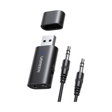Bežični audio transmiter i receiver UGREEN, Bluetooth, 3.5mm, kabel 3.5mm 1m, crni