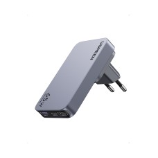Kućni punjač UGREEN Ultra-Slim Nexode Pro, 65W, 2x USB C, USB A, GaNInfinity, crni