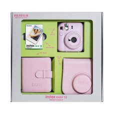 Set FUJIFILM Instax Mini 12 Bundle Box, Fotoaparat, Film 10/1, torbica, foto album, rozi