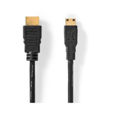 Kabel NEDIS CVGL34500BK15, HDMI (m) na HDMI mini (m), 4K@30Hz, crni, 1.5m Kabel NEDIS CVGL34500BK15, HDMI (m) na HDMI mini (m), 4K@30Hz, crni, 1.5m