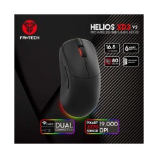 Miš FANTECH HELIOS XD3 V2, gaming, žični i bežični, 19000 DPI, crni