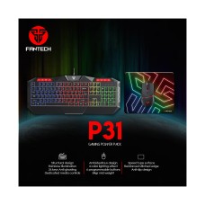 Tipkovnica + miš + podloga FANTECH P31 HERO Gaming Combo, žična, crna Tipkovnica + miš + podloga FANTECH P31 HERO Gaming Combo, žična, crna