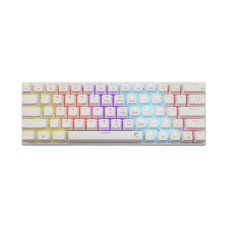 Tipkovnica WHITE SHARK GK-002221V2 Wakizashi-2, mehanička, plavi switch, USB C, LED, US layout, bijela