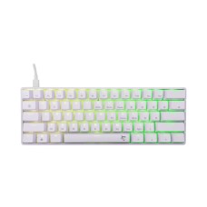 Tipkovnica WHITE SHARK GK-004231 Shinobi-2, mehanička, smeđi switch, USB C, RGB, US layout, bijela