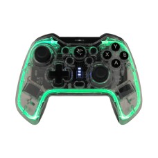 Gamepad WHITE SHARK Preatorian GPW-8040, bežični, za PS4/PS3/Switch/Android/PC, transparentni