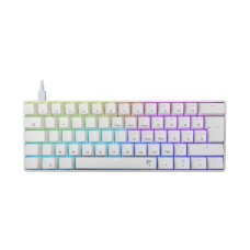 Tipkovnica WHITE SHARK GK-004212 SHINOBI-2, mehanička, crveni switch, USB C, RGB, HR layout, bijela