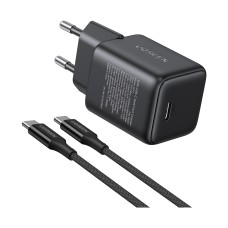Kućni punjač UGREEN X513, 30W, USB C, GaN, set, crni