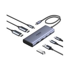 USB HUB UGREEN 7-in-1, USB C na 2x USB A 3.2, 2x USB C 3.2, 2x HDMI, PD