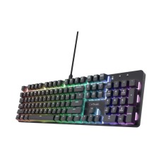 Tipkovnica TRUST GXT871 ZORA, mehanička, USB A, US layout, crna Tipkovnica TRUST GXT871 ZORA, mehanička, USB A, US layout, crna