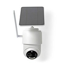 Nadzorna IP kamera NEDIS SIMCBO50WT, vanjska, bežična, FHD, Wi-Fi,4G, IP65 vodootporna, senzor pokreta, noćni vid, bijela