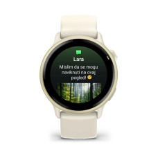 Pametni sportski sat GARMIN Vivoactive 6 010-02985-01, Bone/Lunar Gold