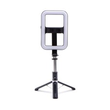 Selfie stick LED RING tripod 99X, daljinski upravljač, crni