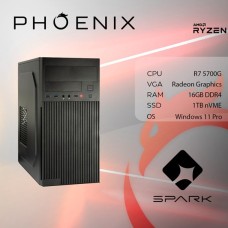 Računalo office PHOENIX SPARK Y-265, AMD Ryzen 7 5700G, 16GB, 1TB SSD, Radeon Graphics, Windows 11P