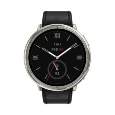 Pametni sportski sat AMAZFIT Active 2, W2433EU1N, Black Leather/Red Silicon