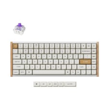 Tipkovnica KEYCHRON K2H-Q1, žičana, Bluetooth, USB C, Gateron 2.0 magnetic Switch, US Layout, RGB, bijela drvena