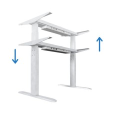 Okvir stola UVI DESK električni, Sit-Stand, bijeli, motor, 3 nivoa