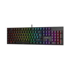 Tipkovnica UVI GREED V2, žičana, mehanička, Smeđi Switch, HR Layout, RGB, crna