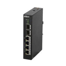 Switch DAHUA DH-PFS3206-4P-96, 6-portni, 4x Poe, crni