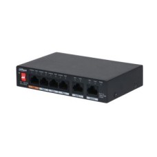 Switch DAHUA PFS3006-4GT-60, 6-portni, 4x Poe, crni