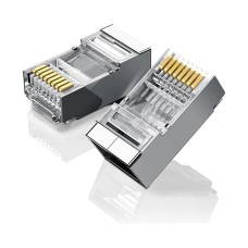 Konektor UGREEN, tel.M. oklopljeni 8-8, RJ45, CAT 6, 100 komada