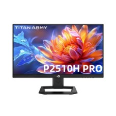 Monitor 24.5incha TITAN ARMY P2510H-PRO, FHD, IPS, 320Hz, 1ms, 350cd/m2, USB C, 2x USB A, crni