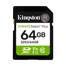 Memorijska kartica KINGSTON Canvas Select Plus G3, SDS3/64GB, SDHC, 64GB, 100/MB/s