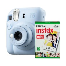 Fotoaparat FUJIFILM Instax Mini 12, plavi + 10 listova foto papira Fotoaparat FUJIFILM Instax Mini 12, plavi + 10 listova foto papira