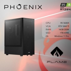 Računalo gaming PHOENIX FLAME X-511, Ryzen 5 5600X, 16GB, 1TB SSD, GeForce RTX 5060 Ti, Windows 11P