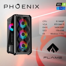 Računalo gaming PHOENIX FLAME X-512, Intel i5-14400F, 16GB, 1TB SSD, GeForce RTX 5060 Ti, Windows 11P