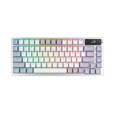 Tipkovnica ASUS Gaming ROG Azoth, bežična, WiFi, Bluetooth, USB C, US Layout, RGB, bijela