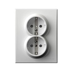 Utičnica šuko NOPALLUX 842511,2, dupla, 16A, 250V~, sa plastičnom jezgrom