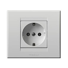 Utičnica šuko dvopolna NOPALLUX 842111,2, 16A, 250V~, sa plastičnom jezgrom