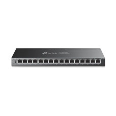 Switch TP-LINK TL-SG116P, 16-portni, 1 Gbps, 16x Poe+, sivi