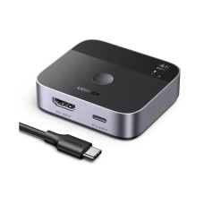 Razdjelnik video UGREEN, HDMI 2.0 na USB C, 4K@60Hz, crni