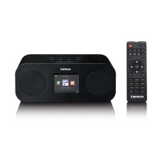 Radio primjenik LENCO DIR-121BK, FM, DAB/DAB+, WiFi, Bluetooth 5.3, 3.5mm, LCD zaslon, crni