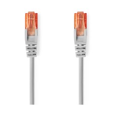 Kabel NEDIS CCGL85230GY50, Patch, CAT 6, U/UTP, 5m, sivi, label
