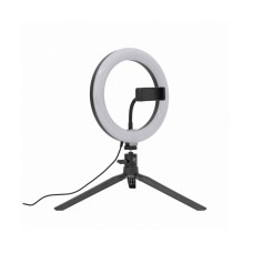 Selfie stick WHITE SHARK RING LED SVJETLO RL-08 MOONLIGHT, stolni, crni